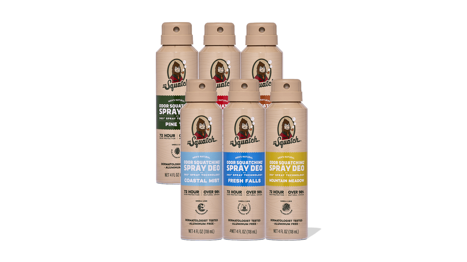 Spray Deodorant 6-Pack T8