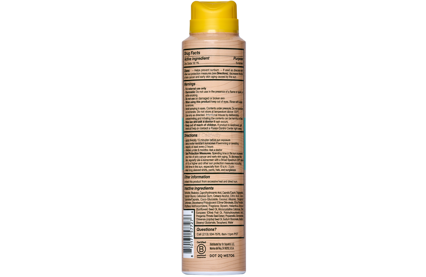Spray Sunscreen | SPF 30 UVA/UVB Protection | Non-Greasy Mineral Sunscreen for Men L0
