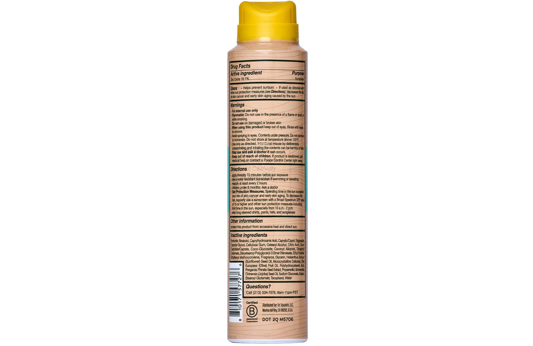 Spray Sunscreen | SPF 30 UVA/UVB Protection | Non-Greasy Mineral Sunscreen for Men L0