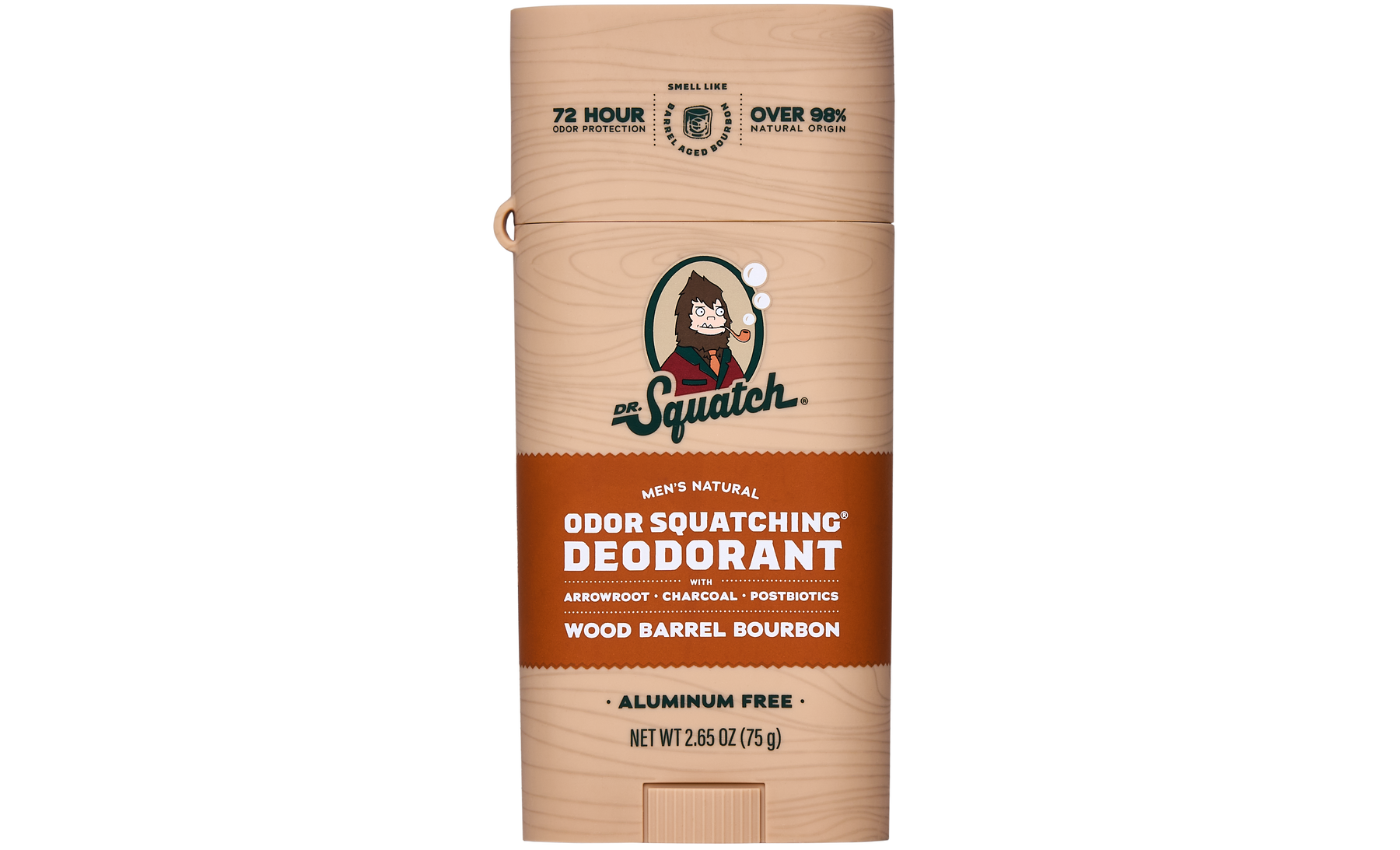 Wood Barrel Bourbon Deo Flask D4