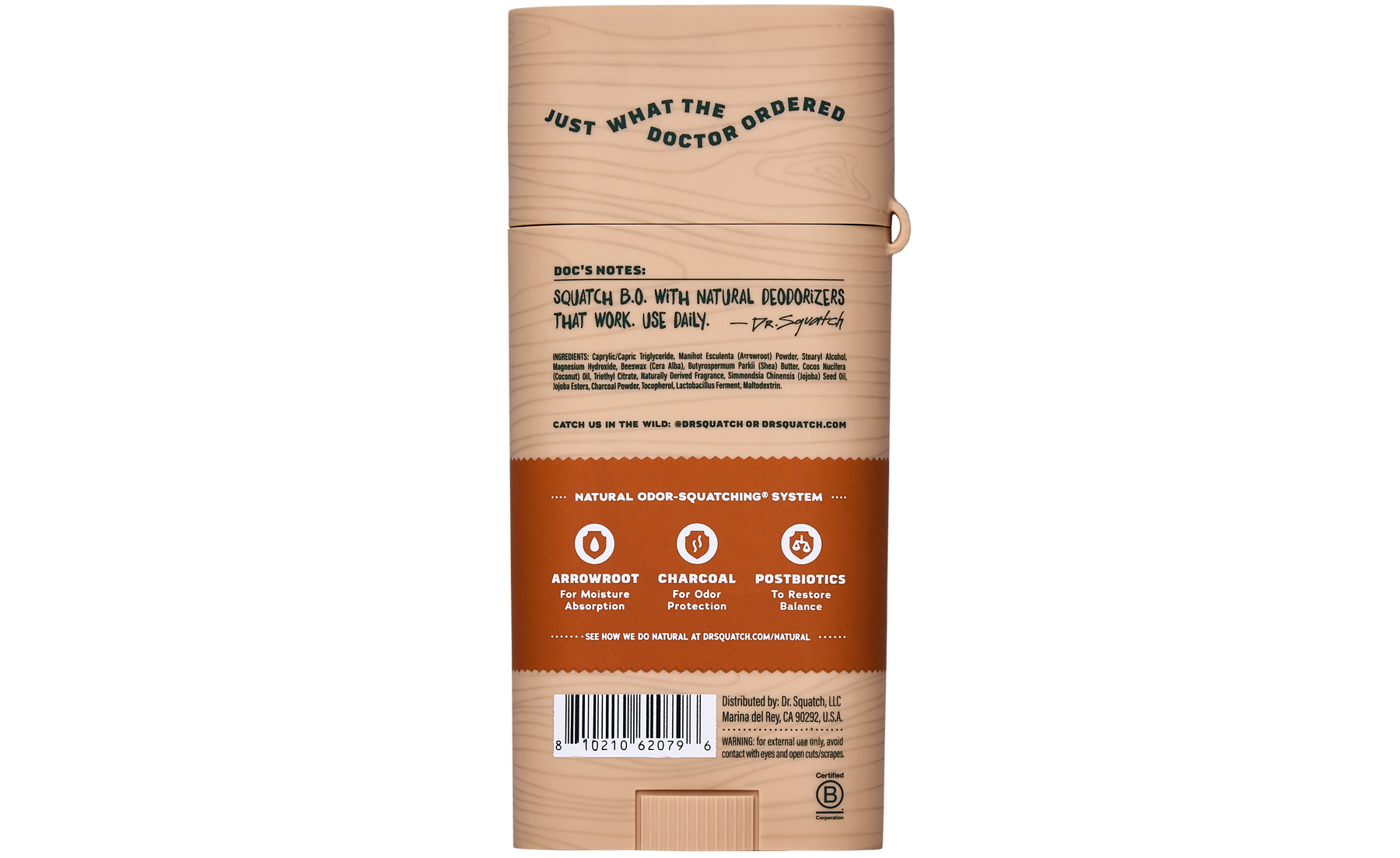 Wood Barrel Bourbon Deo Flask D4