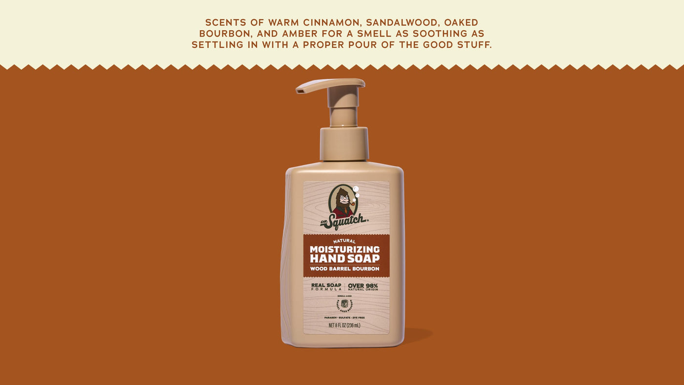 Wood Barrel Bourbon Hand Soap J5