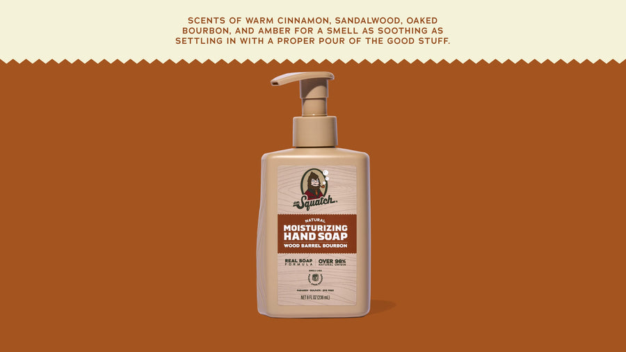 Wood Barrel Bourbon Hand Soap J5
