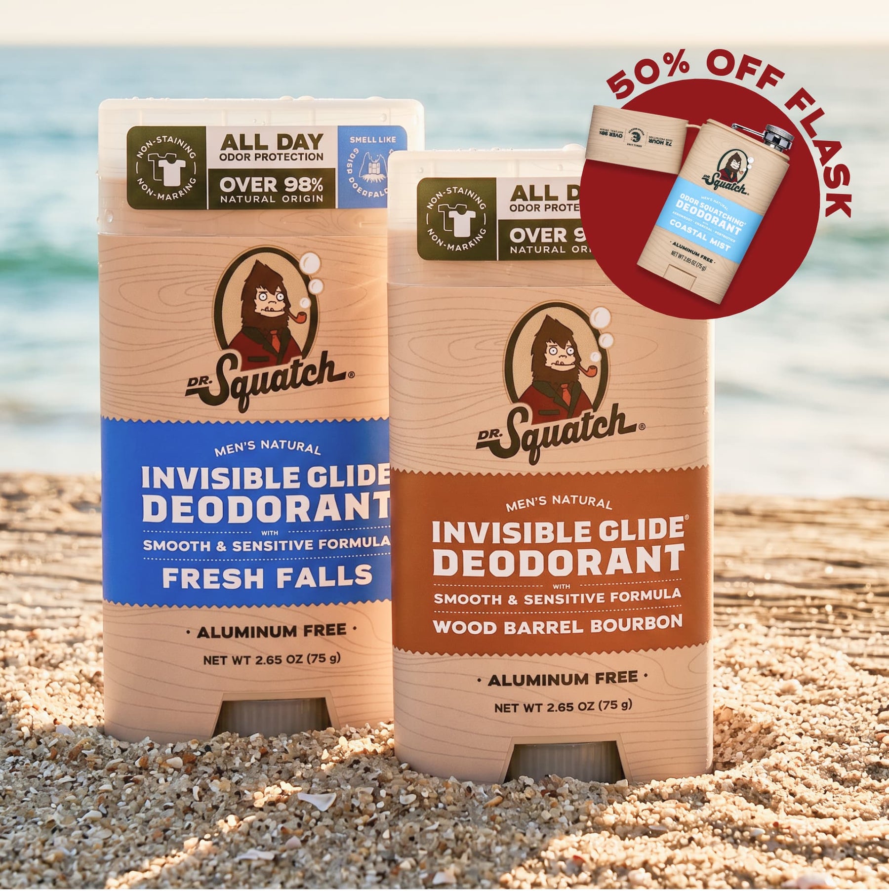 2-Pack Glide + Deo Flask M2