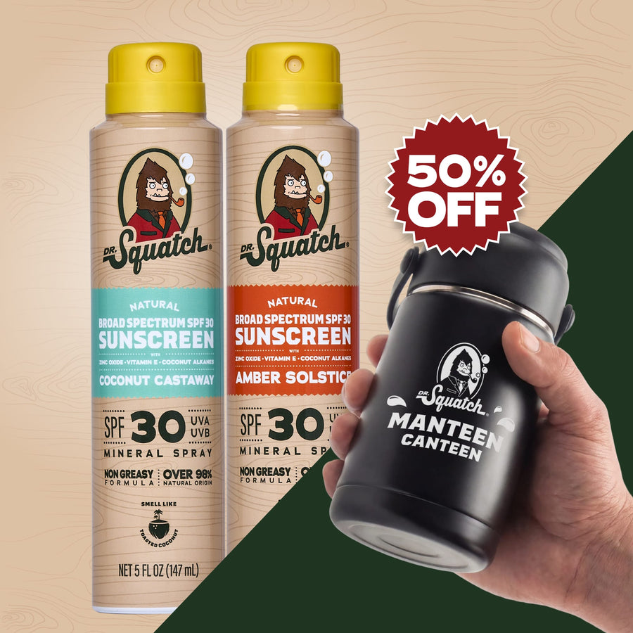 2-Pack Sunscreen + Manteen Canteen E9