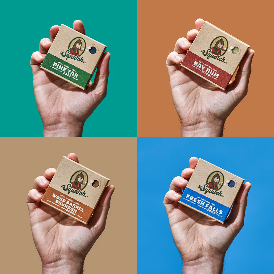 Woodsy 4-Pack Natural Bar Soap K8