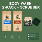 Body Wash 2-Pack + Scrubber S6