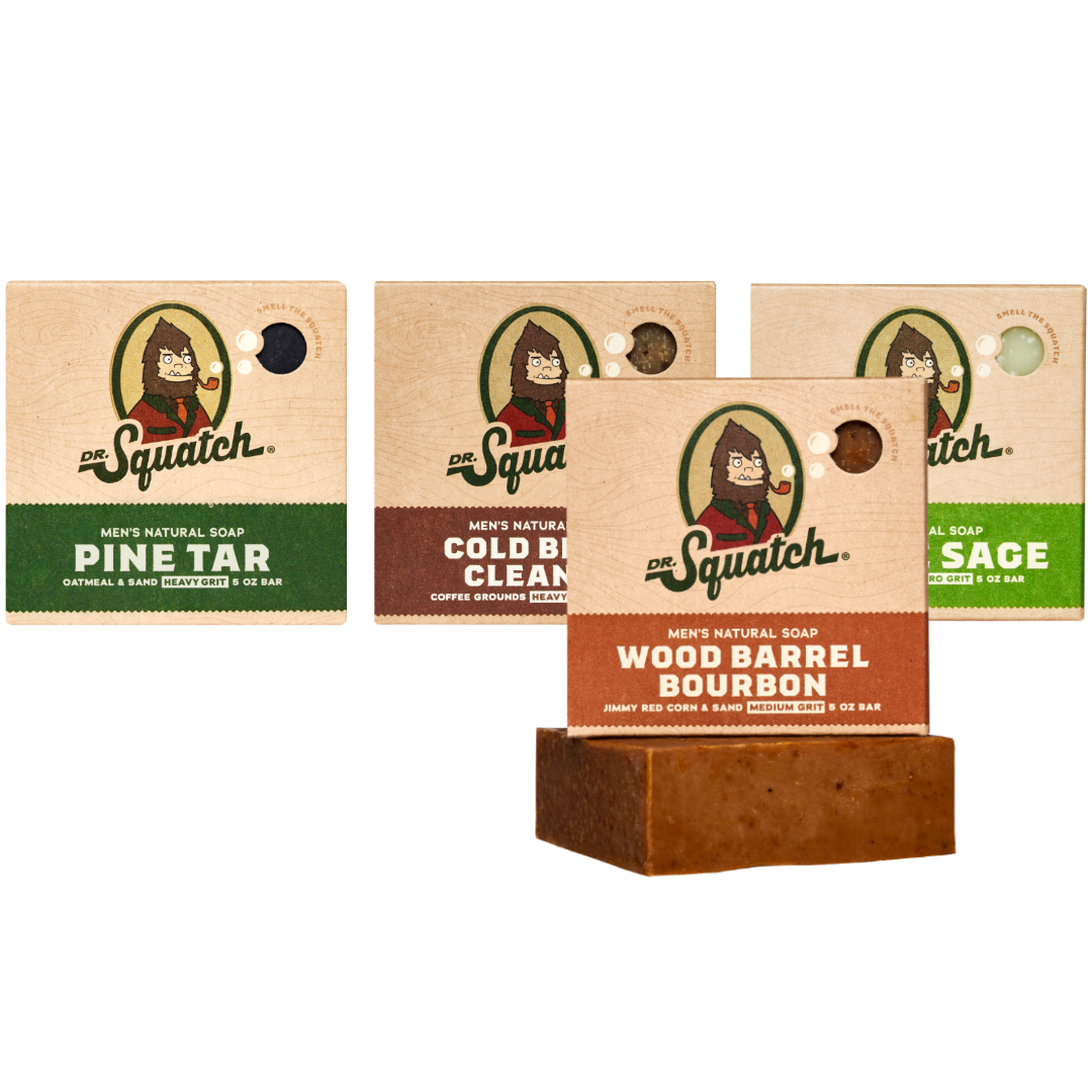 Woodsy 4-Pack Natural Bar Soap K8