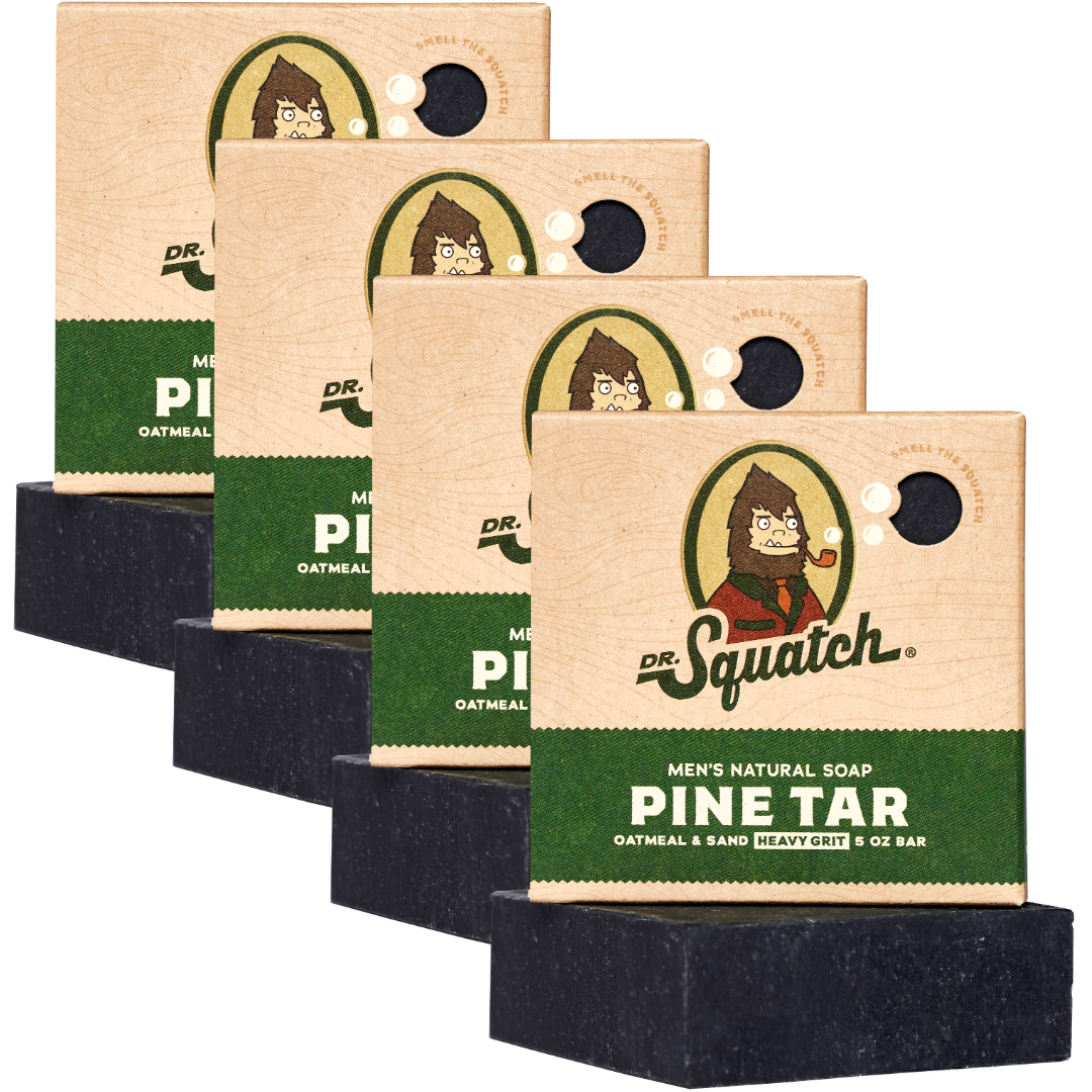 4-Pack Pine Tar Natural Bar Soap Q4
