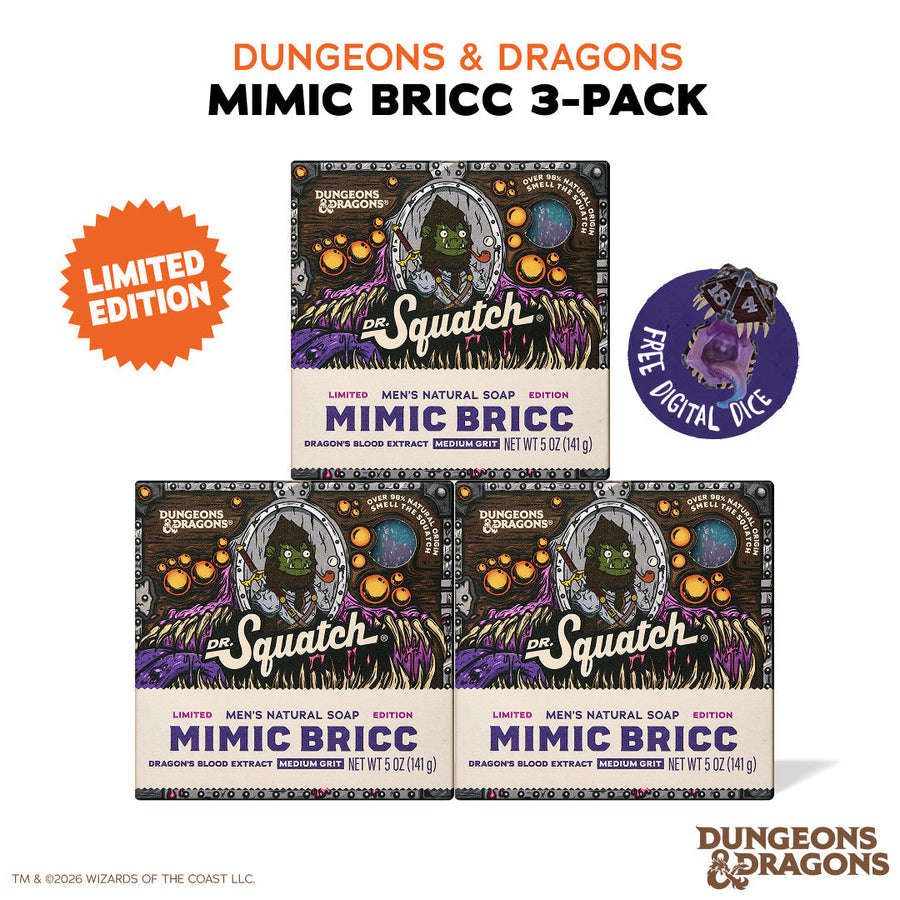 Dungeons & Dragons Mimic Bricc 3-Pack - Exclusive Limited Edition Bar Soap G4