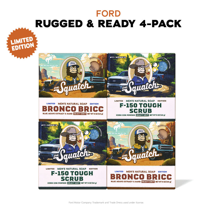 Ford Rugged & Ready 4-Pack - Exclusive Limited Edition Bar Soap G1
