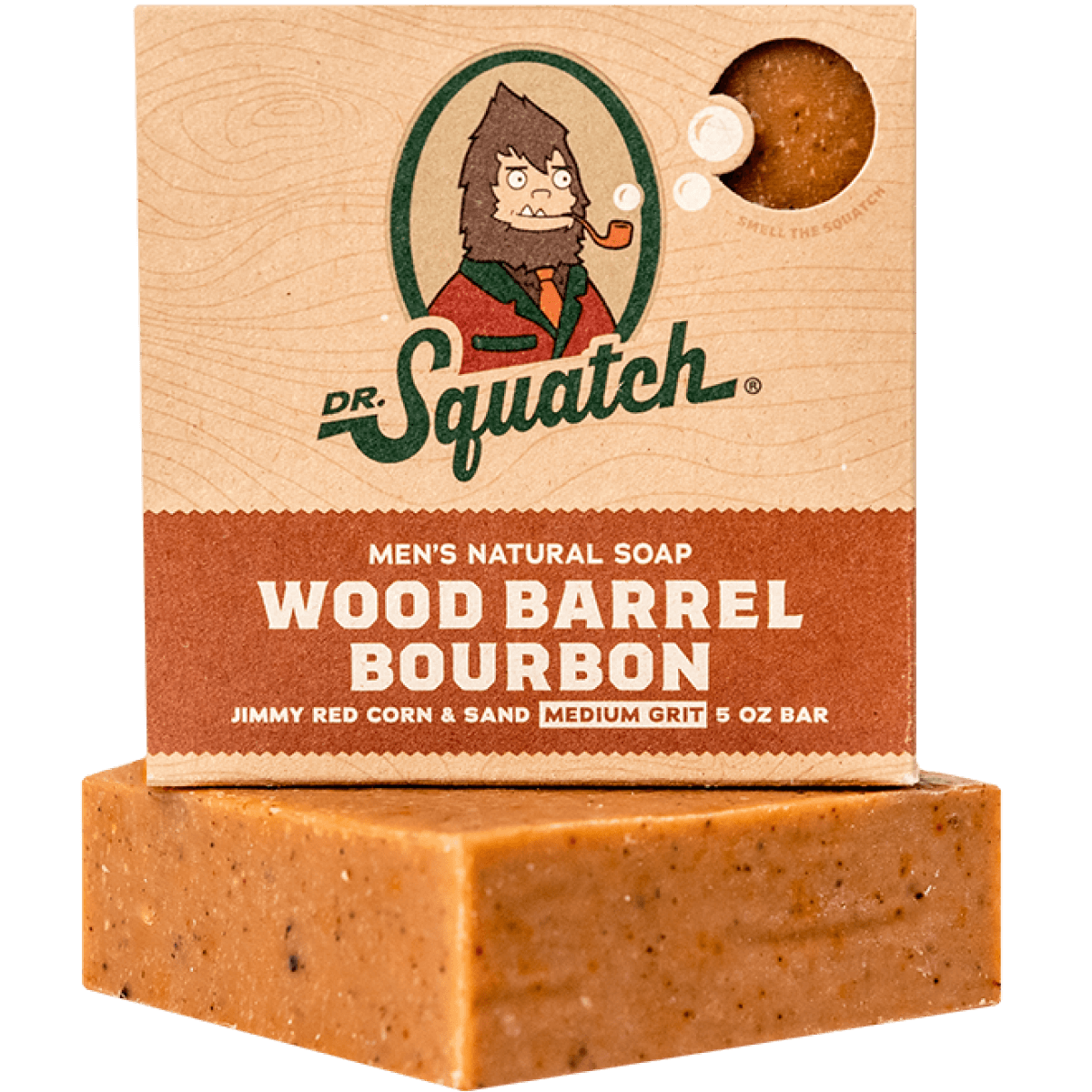 Essentials: Wood Barrel Bourbon Bar Soap X1