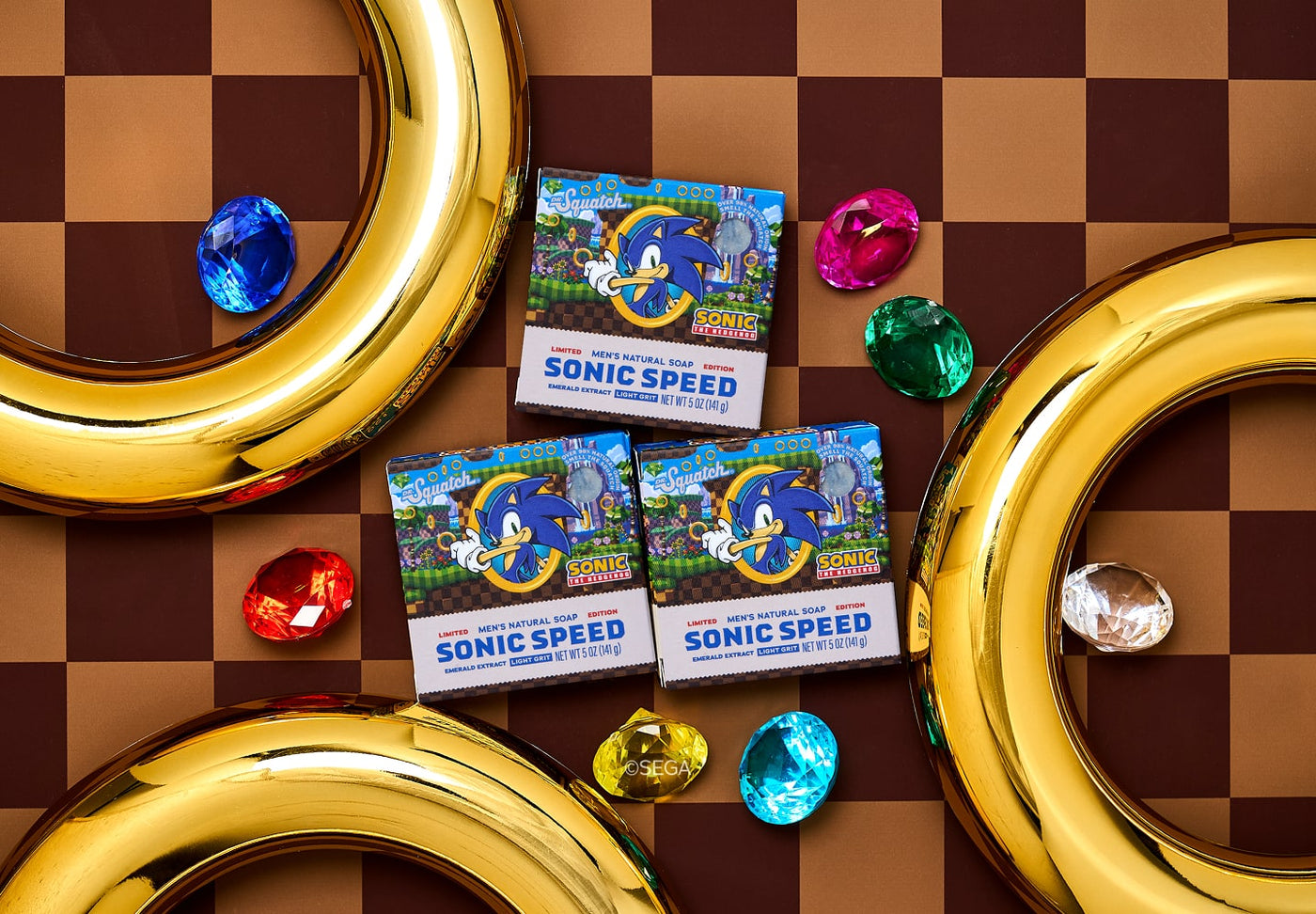Sonic Speed Super Pack - Exclusive Limited Edition Bar Soap and Deodorant Bundle E2